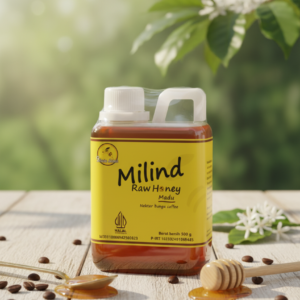 Milind Raw Honey 500 g (nectar coffee)